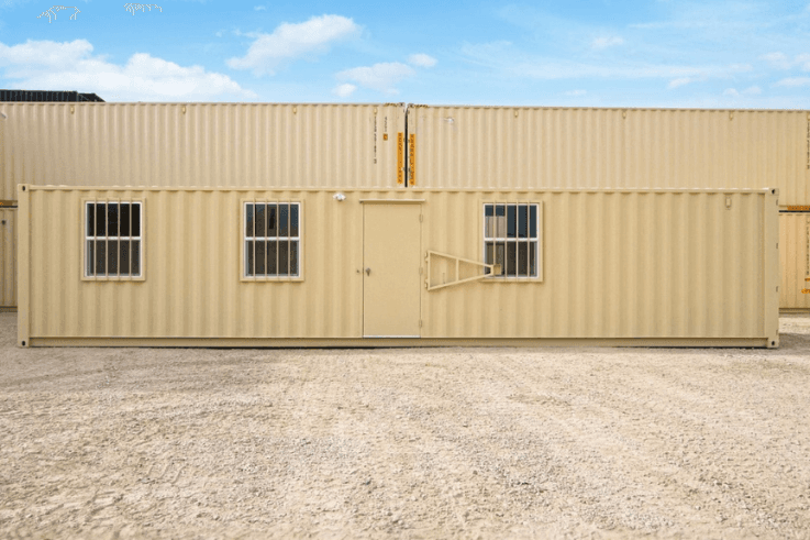 40ft Mobile Office Shipping Container with Bathroom (40HCMOB)