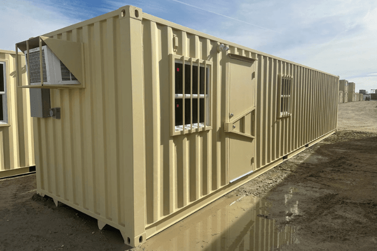 40ft Mobile Office Shipping Container with Storage (10/30) (40HCMOS1030)