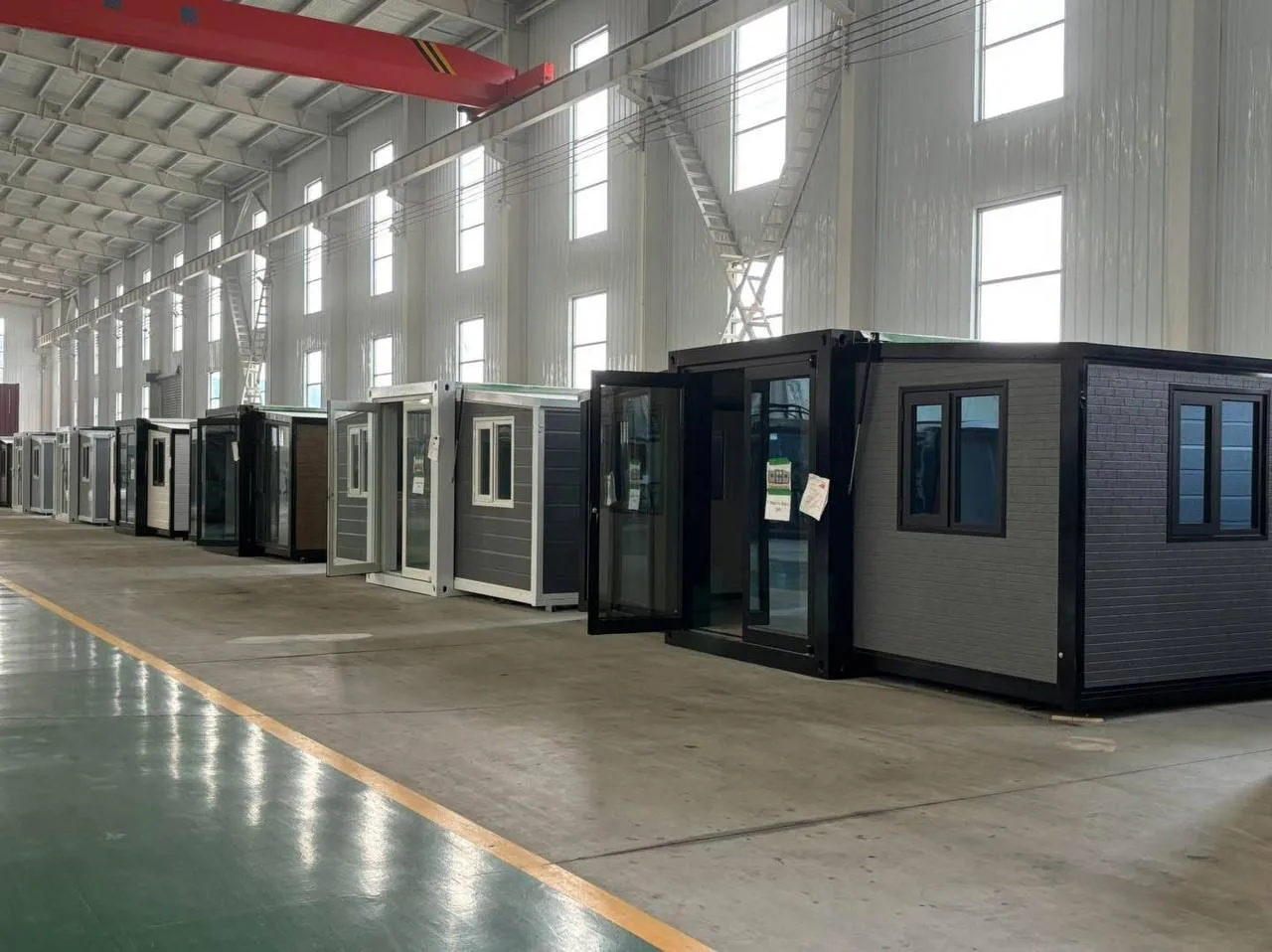 Finished cabins, ready to ship